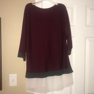 Long Maroon sweater